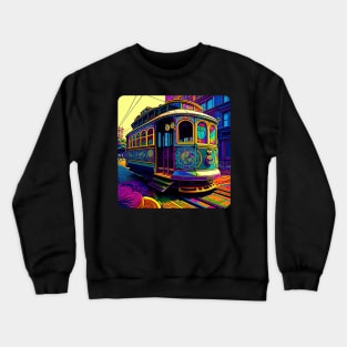 San Francisco Cable Car v1 square (no text) Crewneck Sweatshirt